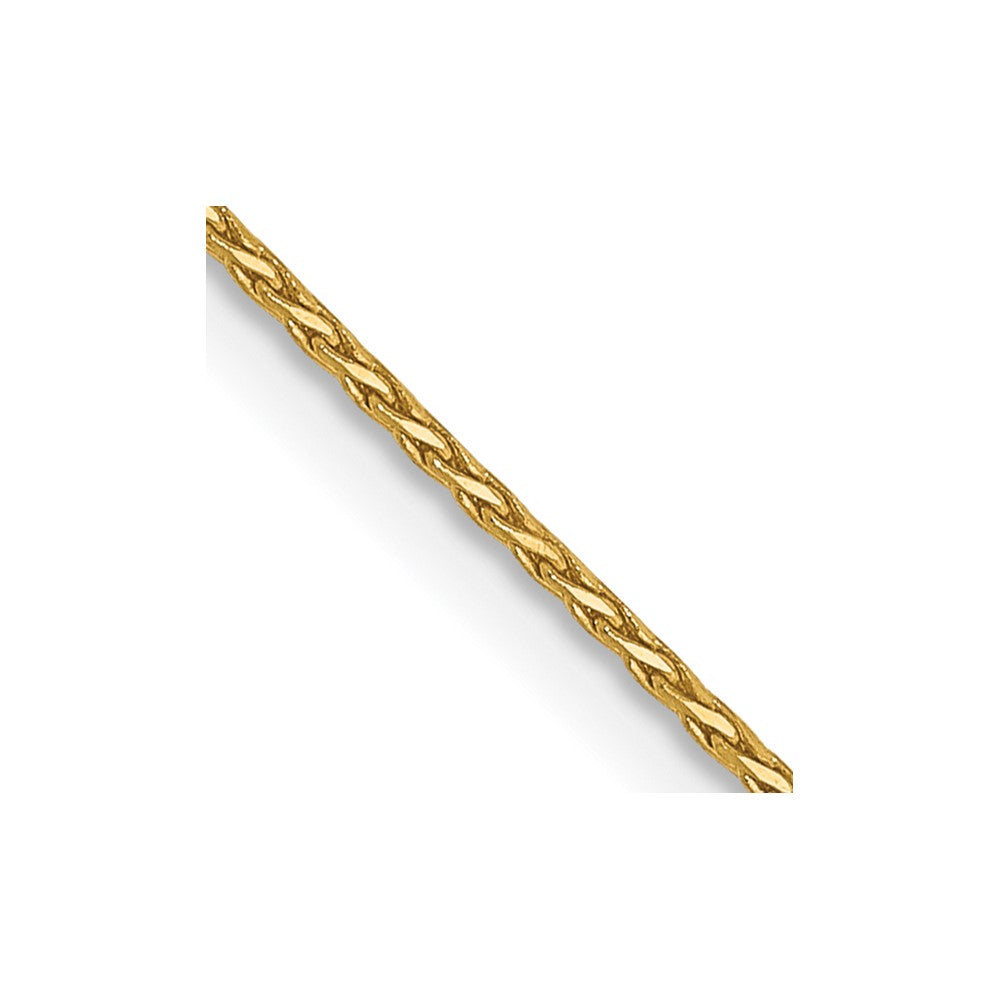 14K .8mm Diamond-cut Wheat Chain