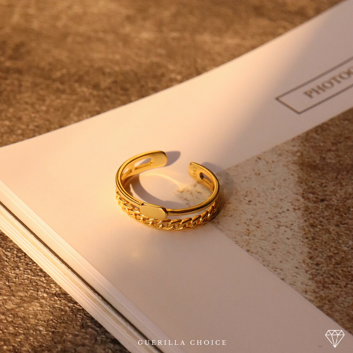 GRAZIA GOLD STACK RING