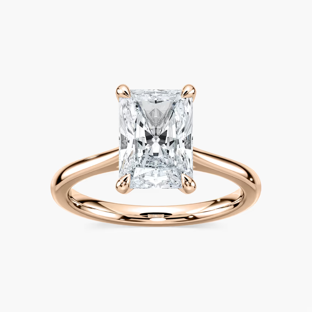 *Radiant Dior Claw Prong Solitaire Stackable