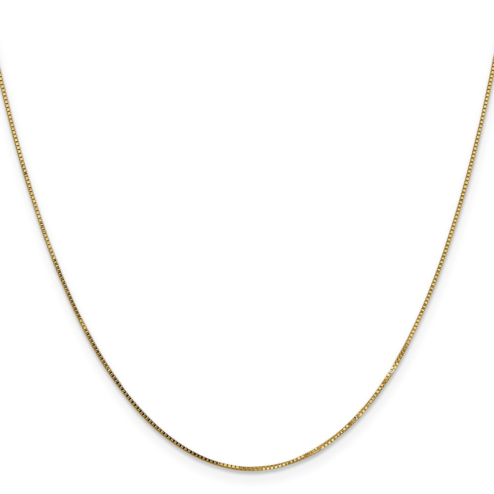 14K .85mm Box with Lobster Clasp Chain