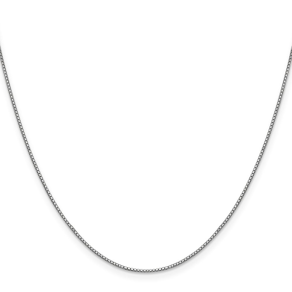 10K White Gold .85mm Box Chain