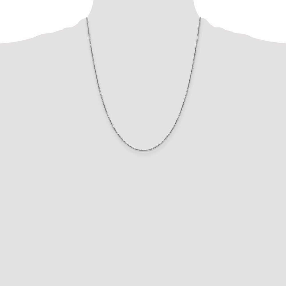 10K White Gold .85mm Box Chain