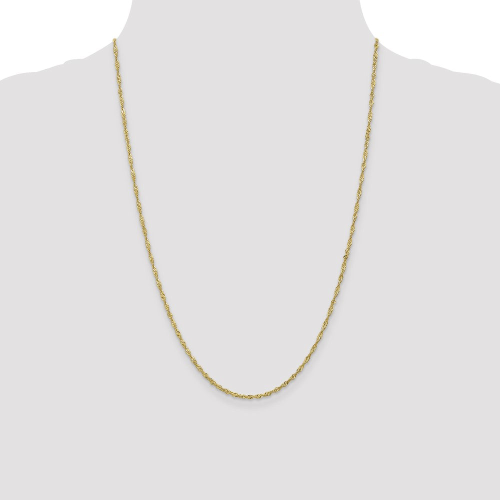 10K 1.6 mm Singapore Chain