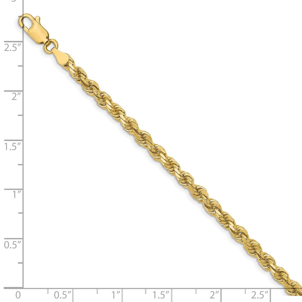 10K 3.5mm Diamond-cut Rope Chain
