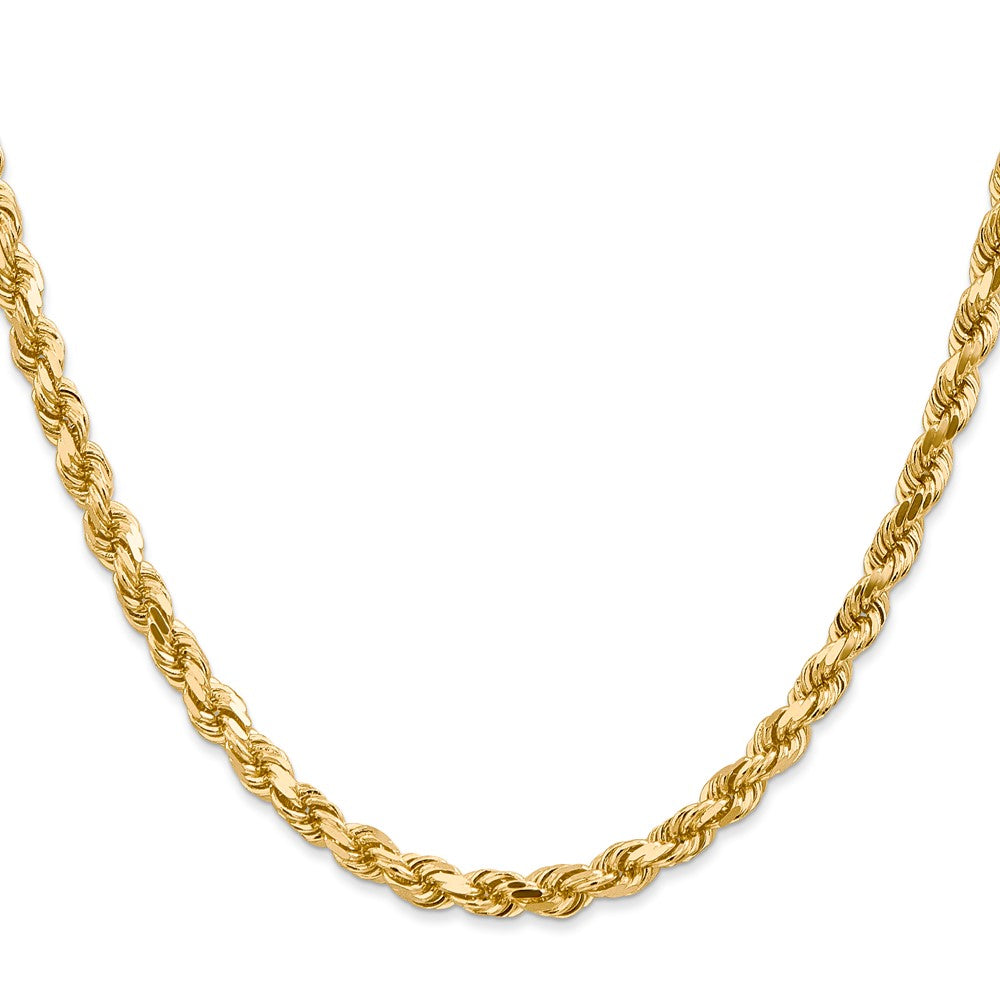 10K 4.5mm Diamond-cut Rope Chain