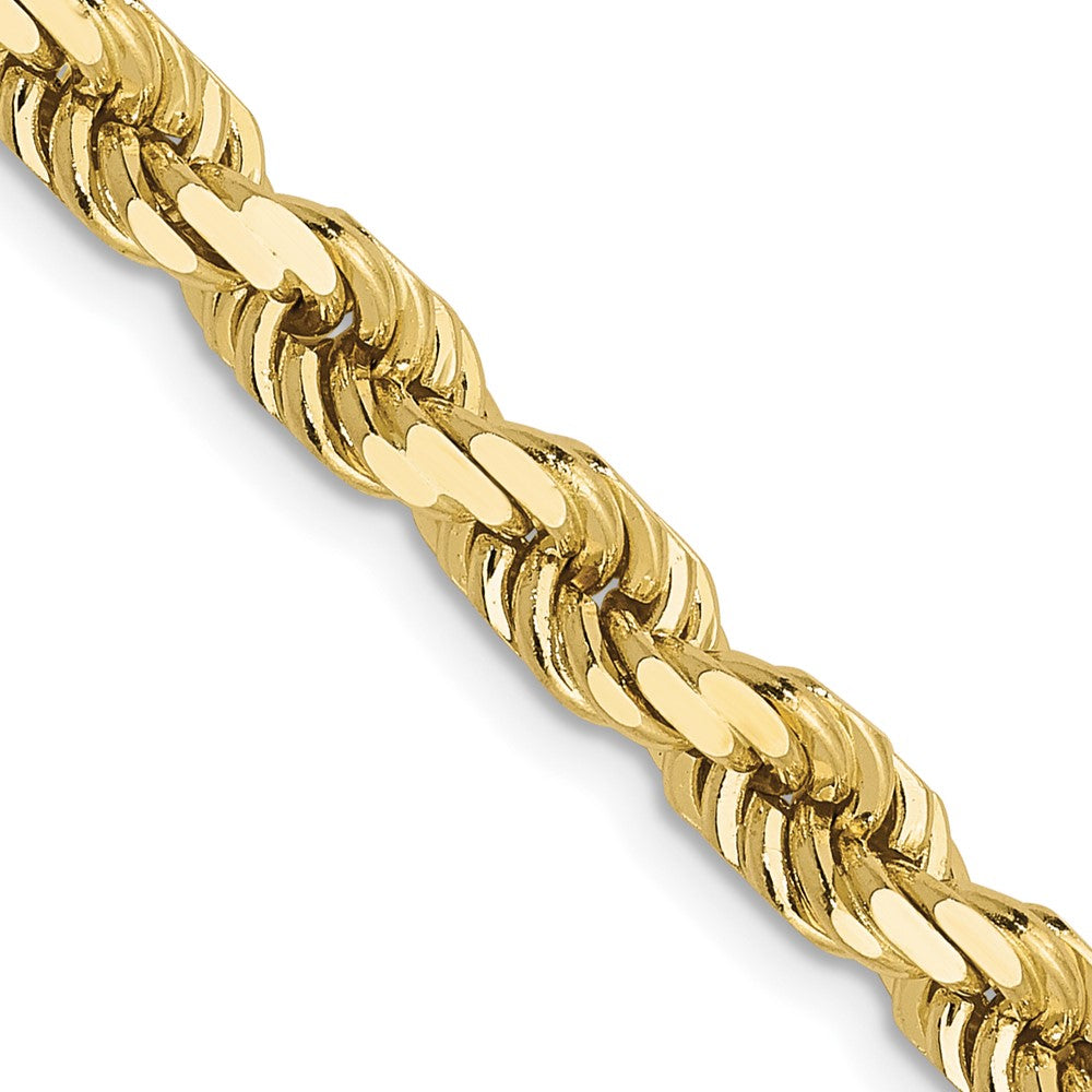 10K 4.5mm Diamond-cut Rope Chain