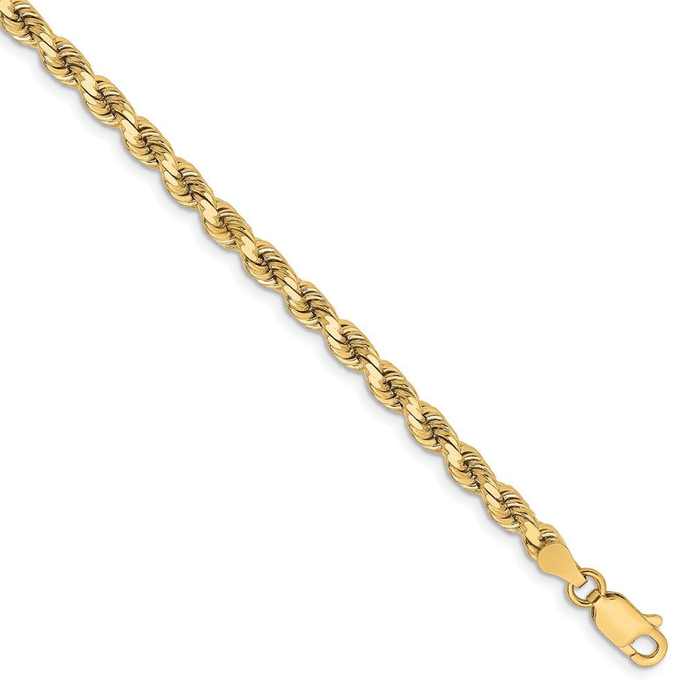 10K 3.75mm Diamond-cut Rope Chain