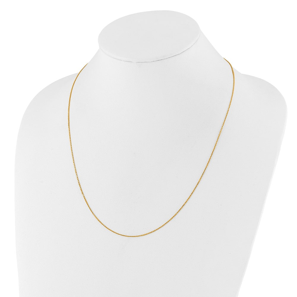 10K Adjustable 1.1mm Diamond-cut Cable Chain