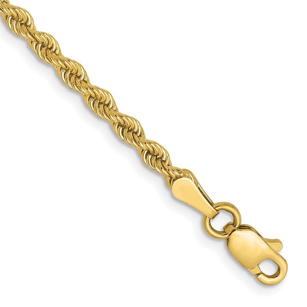 10K 2.5mm Solid Rope Chain