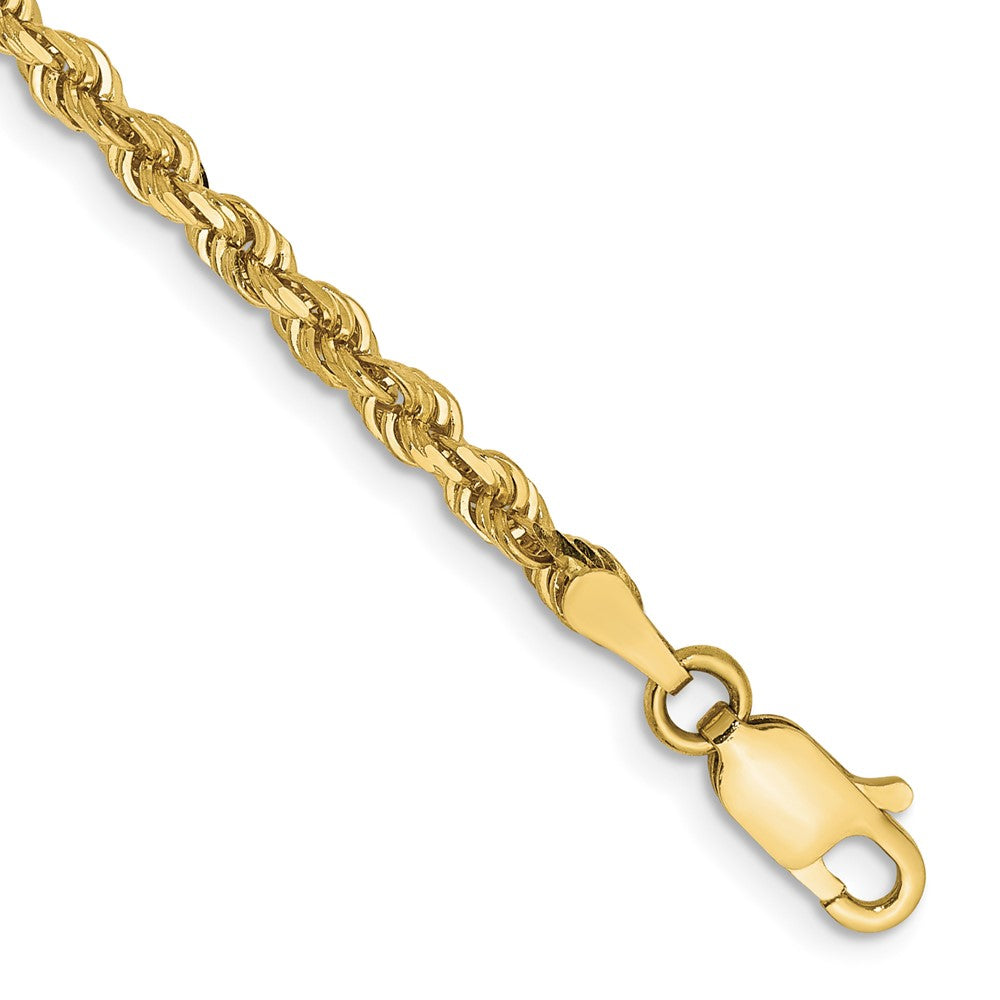 10K 3.0mm Diamond-cut Quadruple Rope Chain