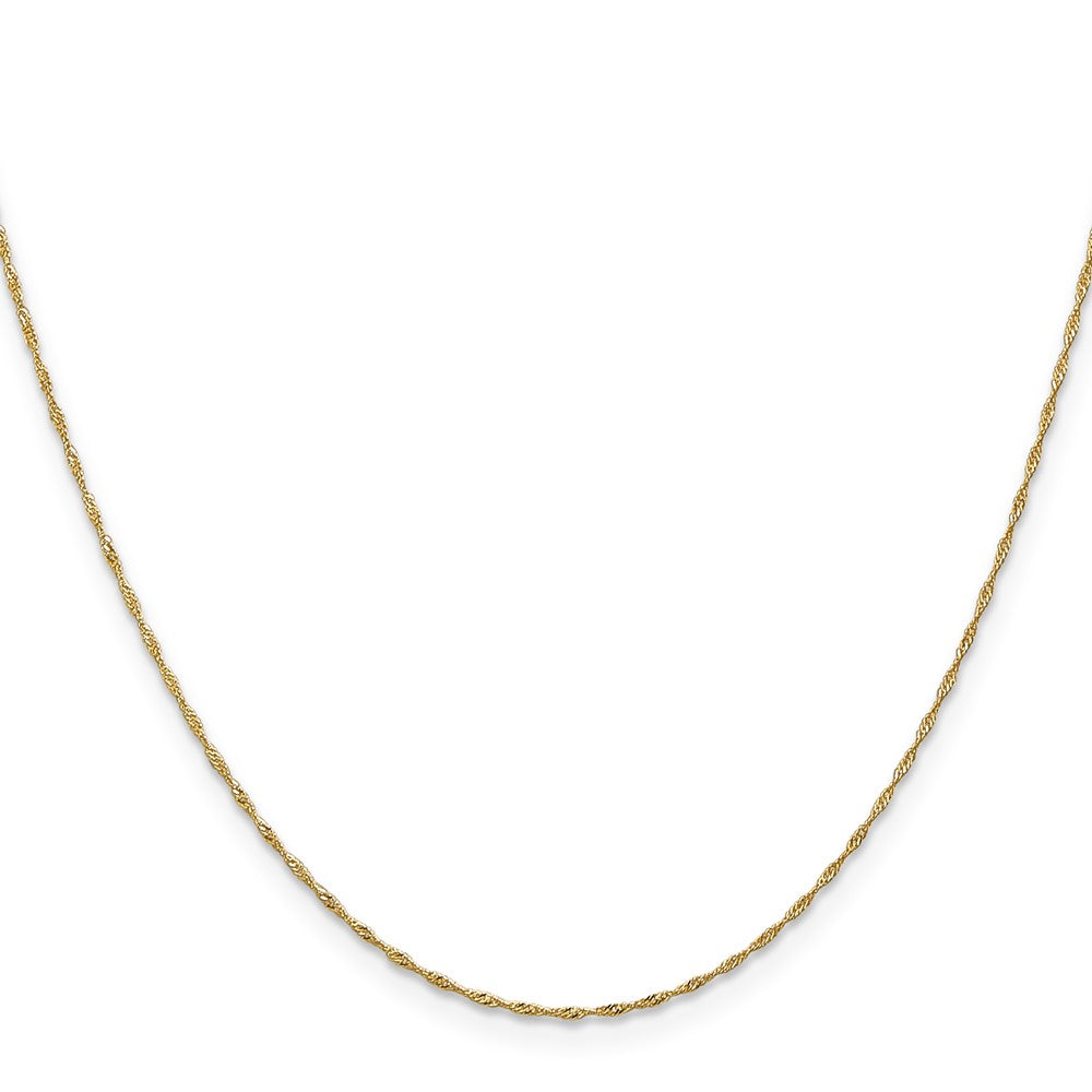 10K 1mm Singapore Chain