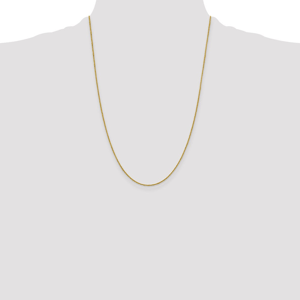 10K 1mm Sparkle Singapore Chain