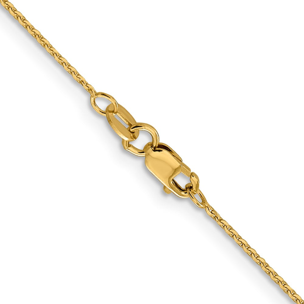 10K 1.0 mm Diamond-cut Cable Chain