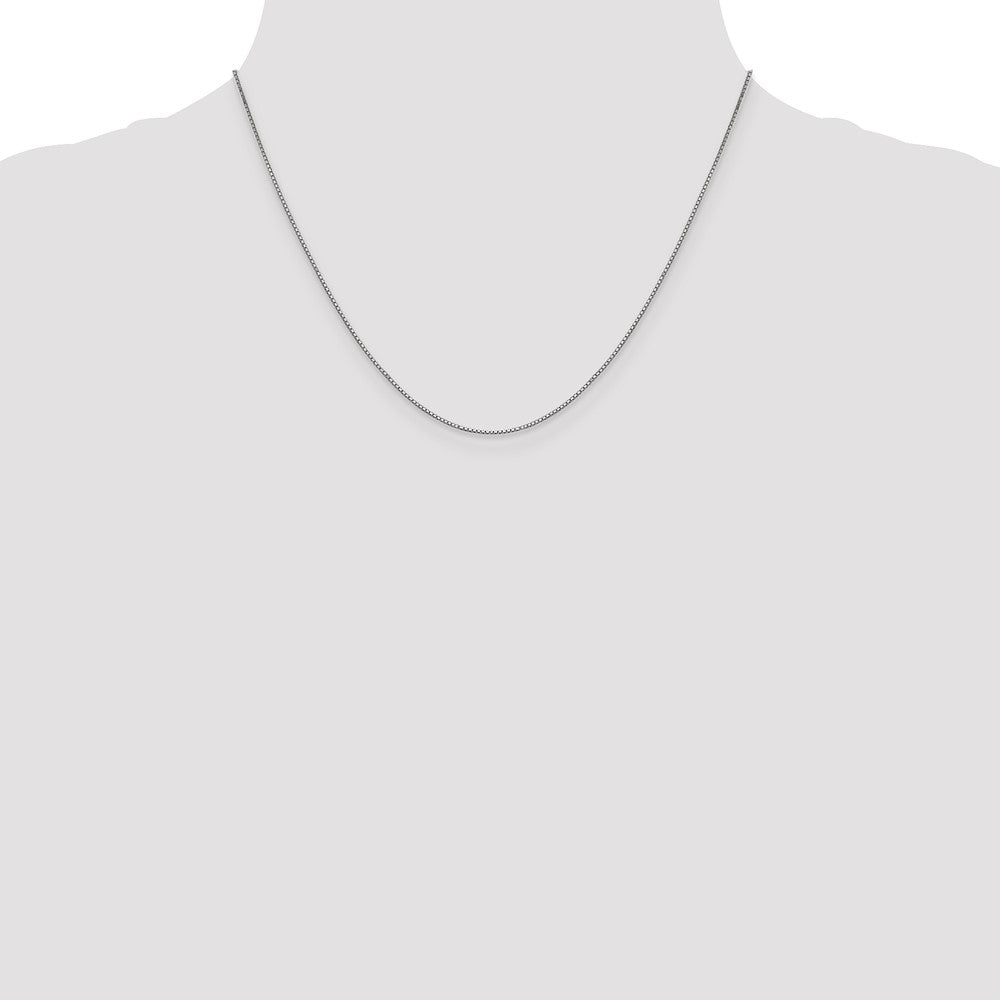 10K White Gold .95mm Box Chain