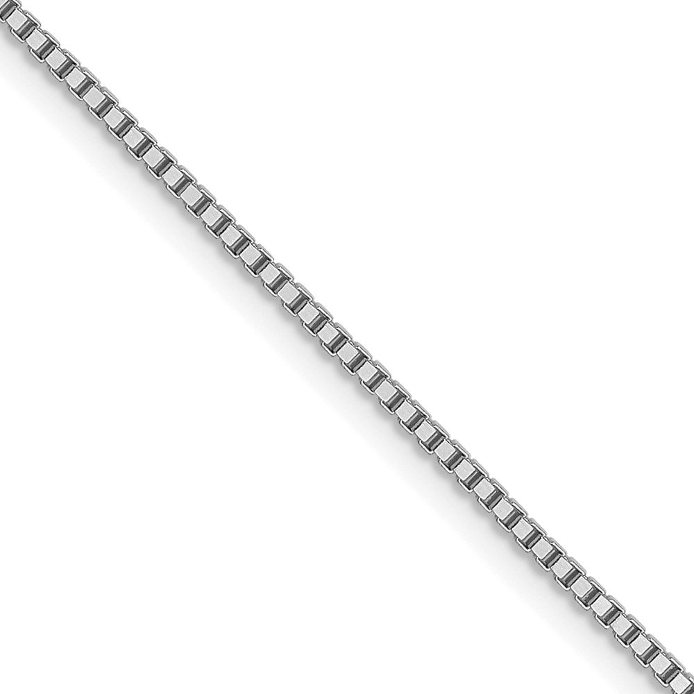 10K White Gold .95mm Box Chain