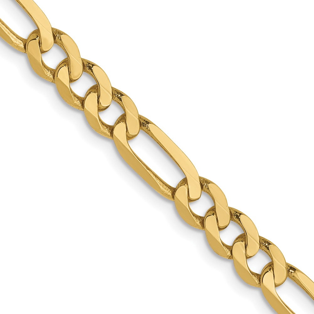 10K 4.75mm Flat Figaro Chain