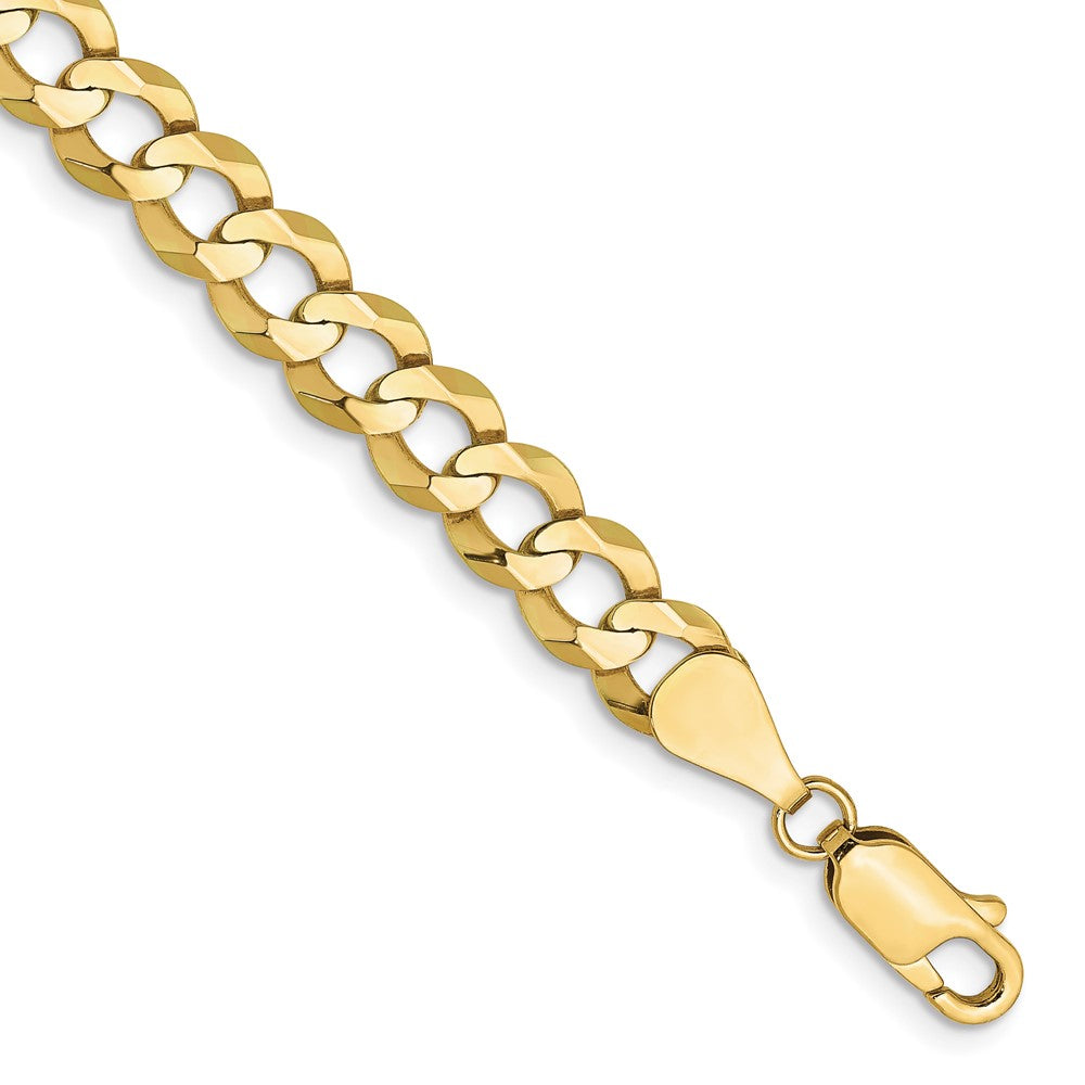 10K 7.2mm Lightweight Flat Cuban Chain