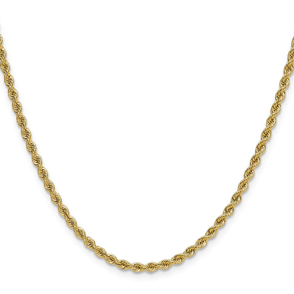 10K 2.75mm Solid Rope Chain