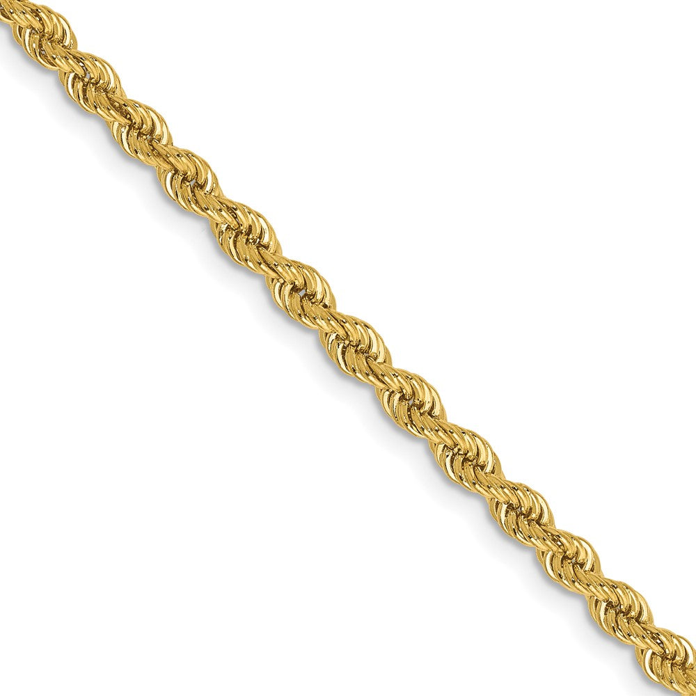 10K 2.75mm Solid Rope Chain
