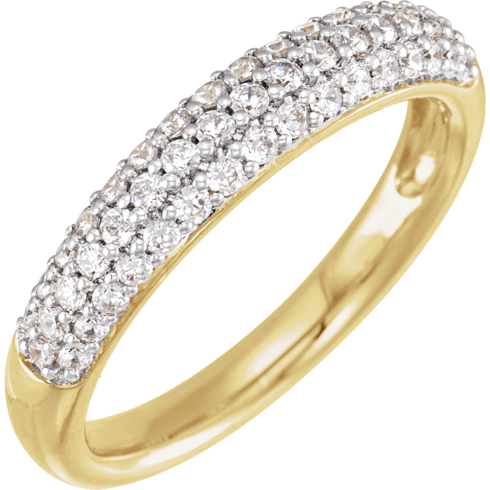 Éternelle 14k Gold Pavé Ring