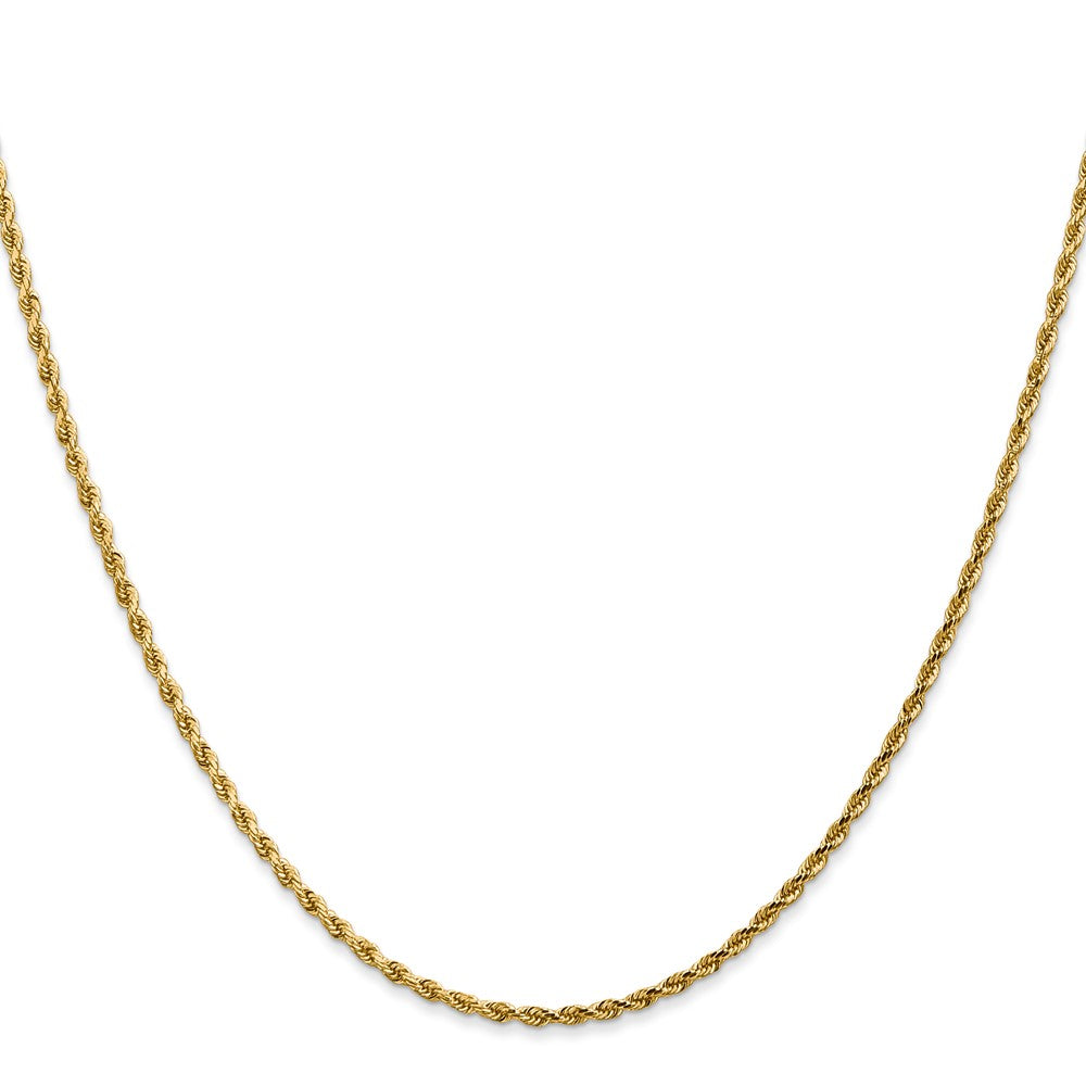 14K 1.75mm Diamond-cut Rope Chain