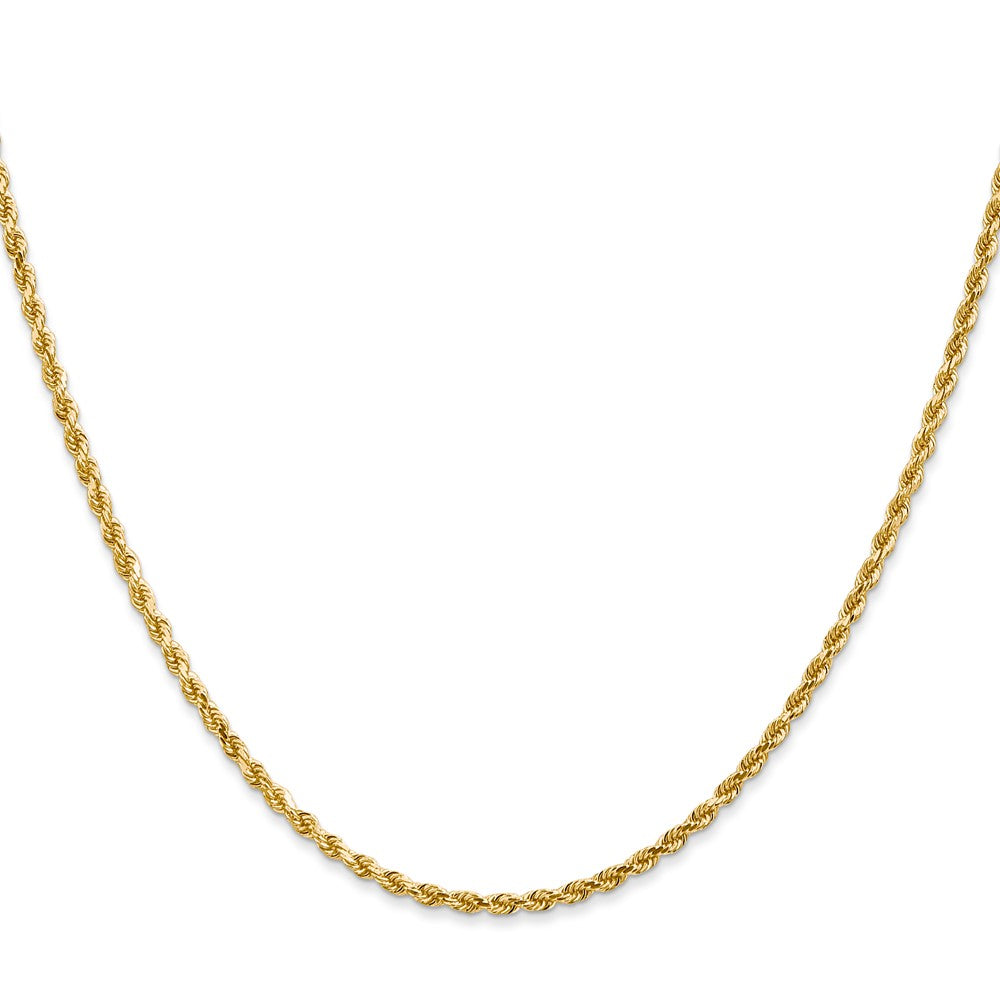 14K 2.0mm Diamond-cut Rope Chain