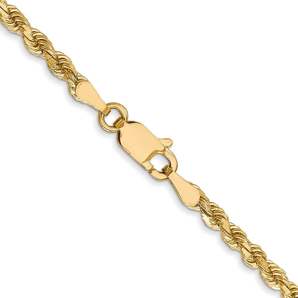 14K 2.75mm Diamond-cut Rope Chain