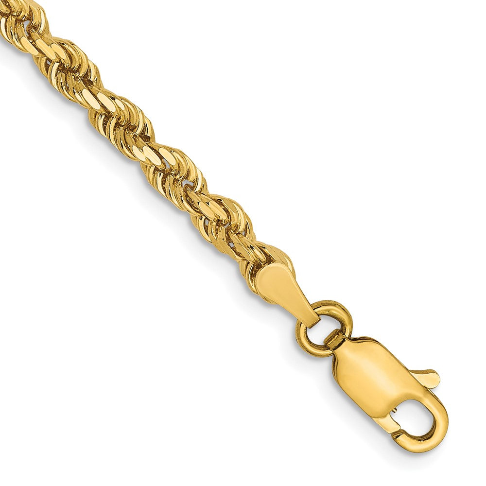 14K 3.0mm Diamond-cut Rope Chain