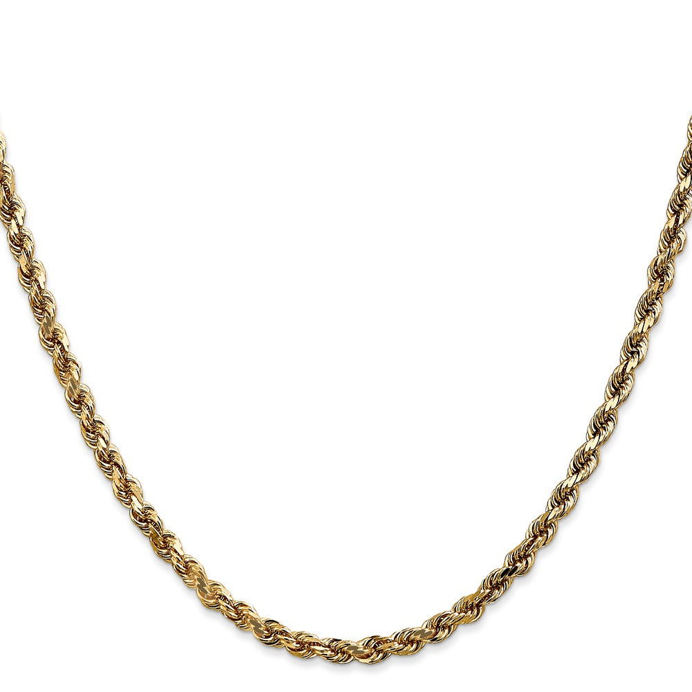 14K 3.5mm Diamond-cut Rope Chain