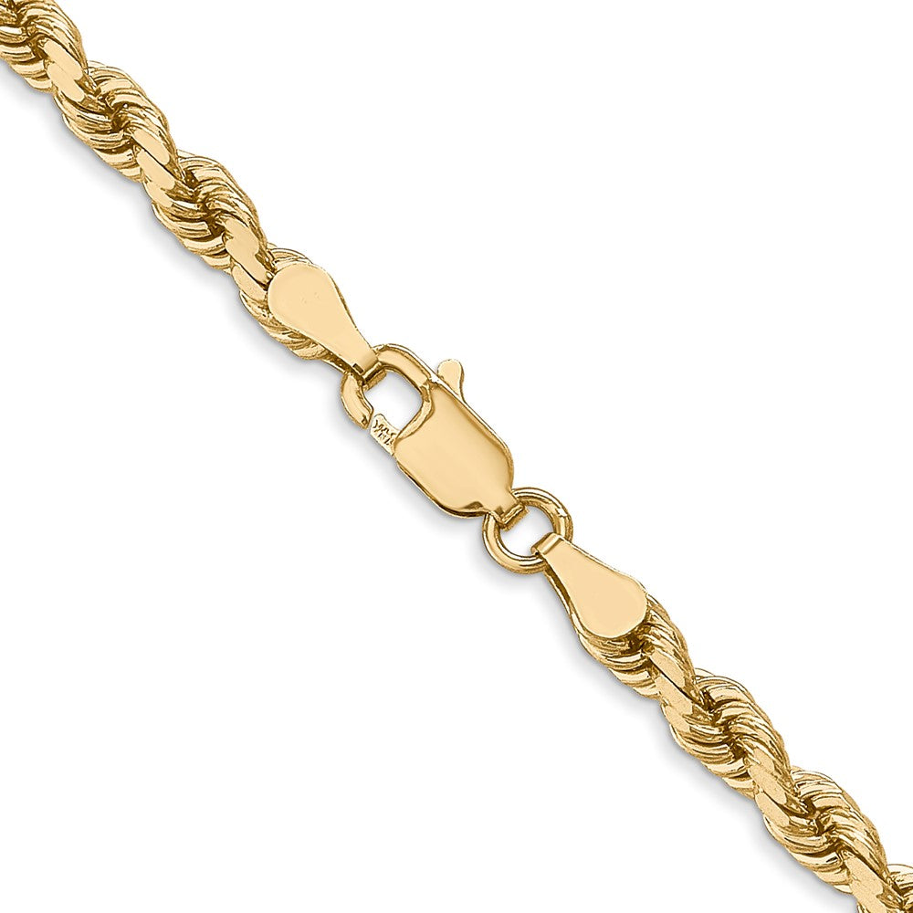 14K 4.0mm Diamond-cut Rope Chain