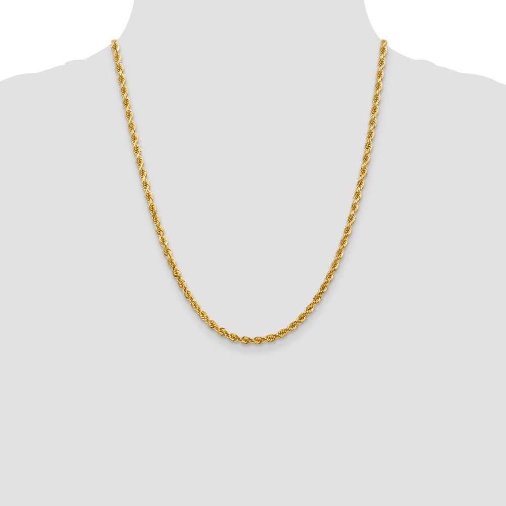 14K 4.0mm Diamond-cut Rope Chain