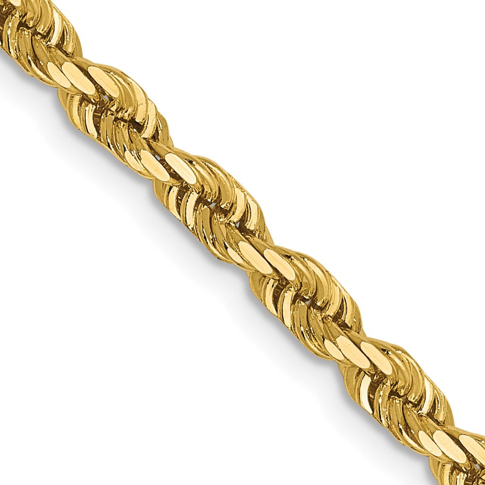 14K 3.35mm Diamond-cut Quadruple Rope Chain