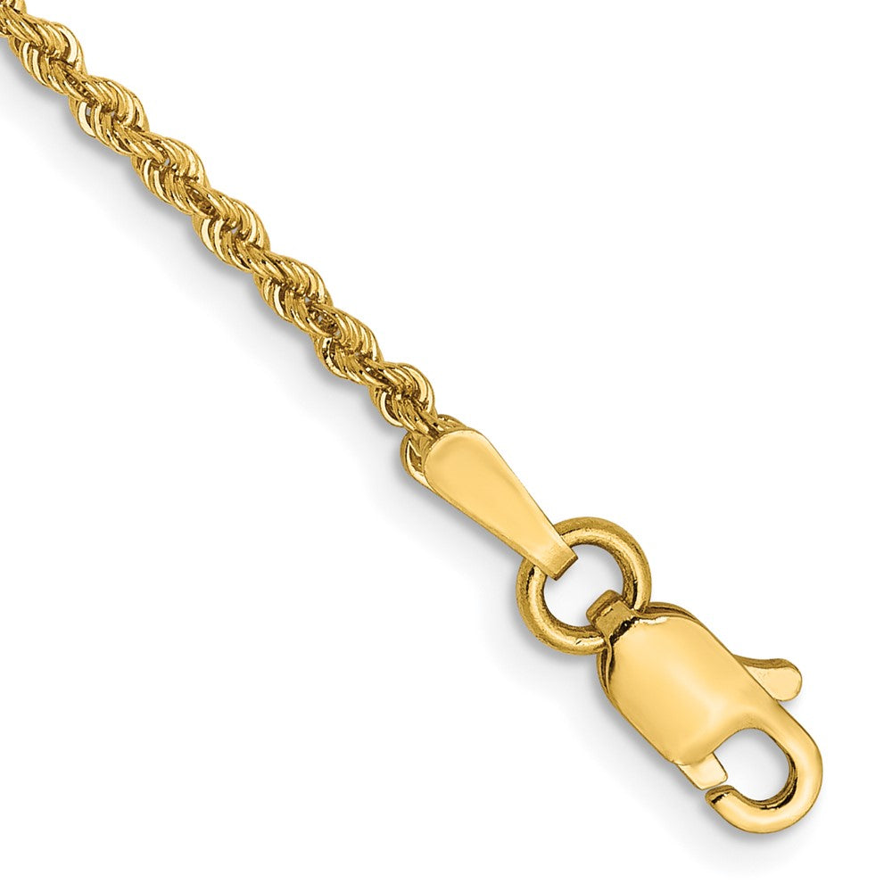 14K 1.5mm Solid Rope Chain