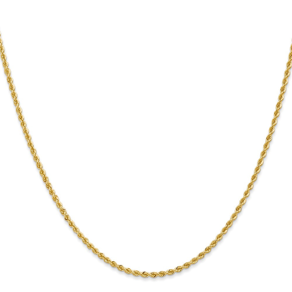 14K 2.0mm Solid Rope Chain