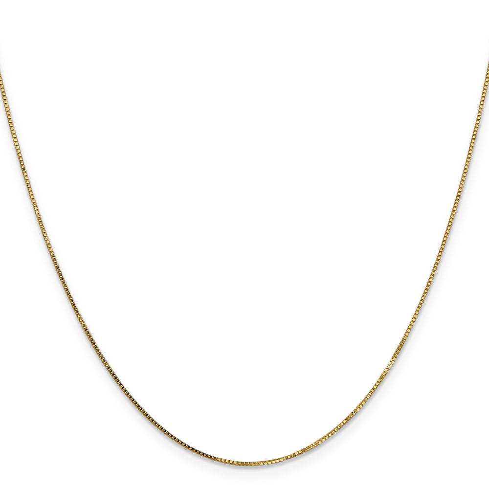 14K .85mm Box with Spring Ring Clasp Chain