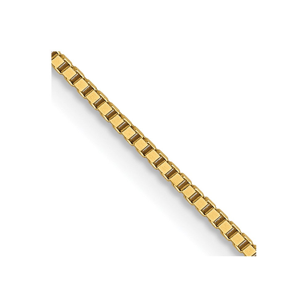 14K .85mm Box with Spring Ring Clasp Chain