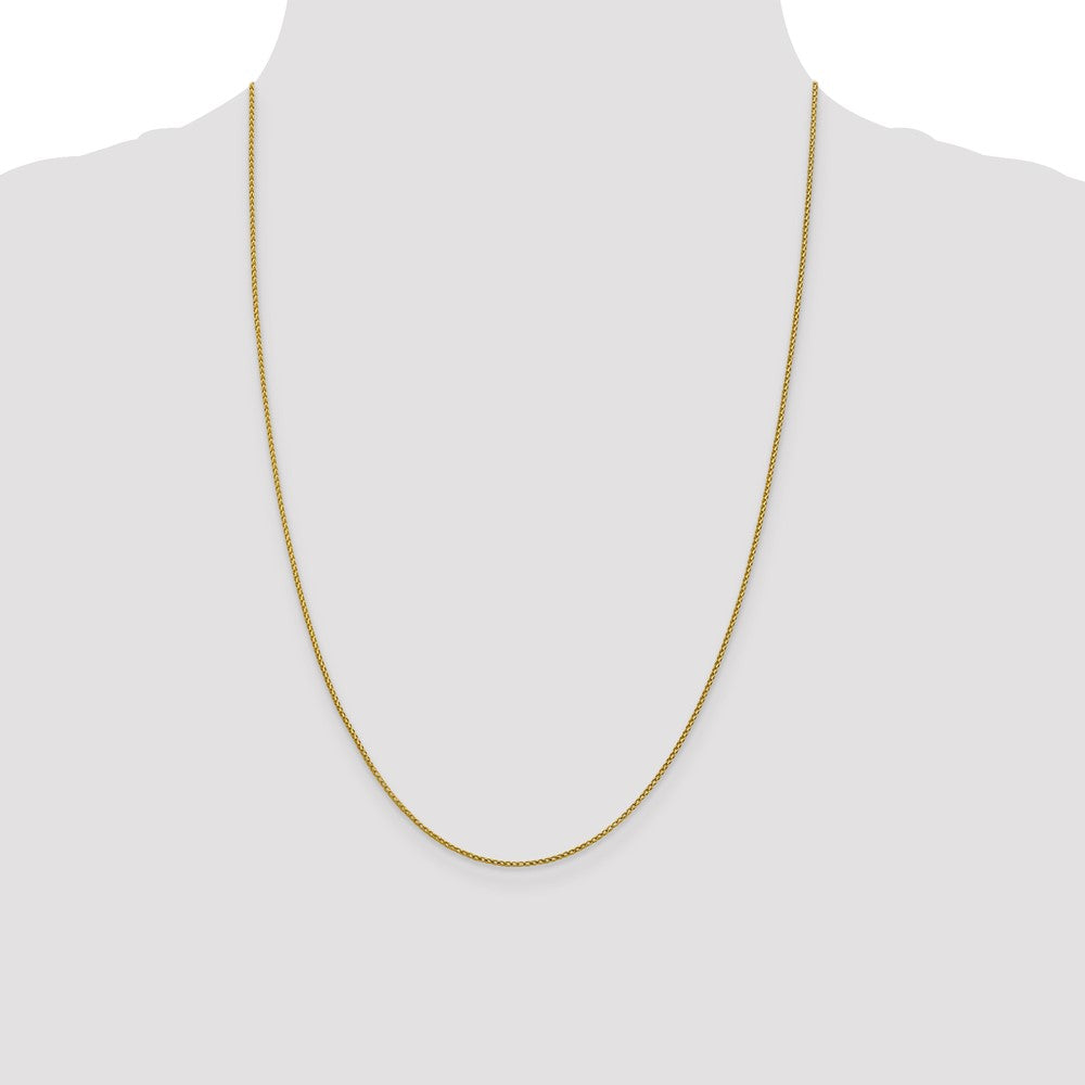 14K 1mm Diamond-cut Open Franco Chain