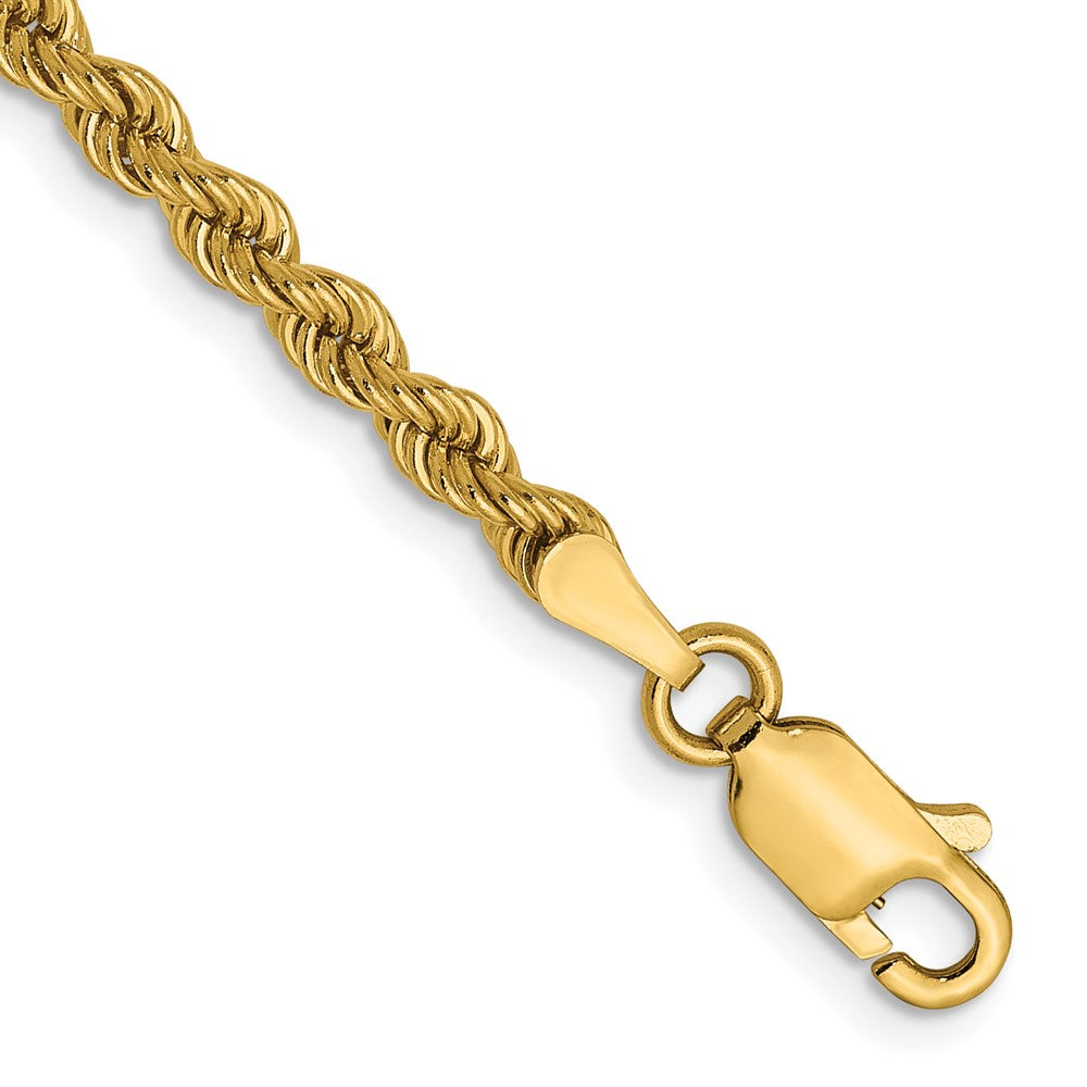 14K 2.25mm Solid Rope Chain