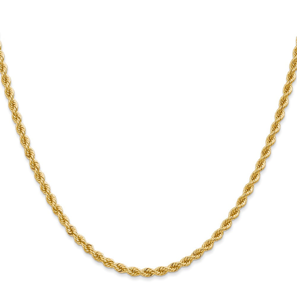14K 2.75mm Solid Rope Chain