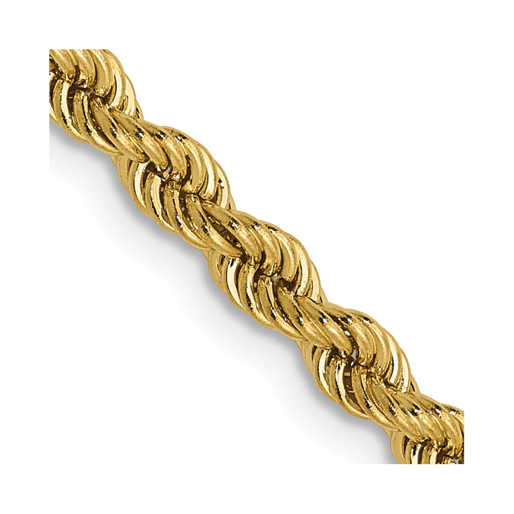 14K 2.75mm Solid Rope Chain