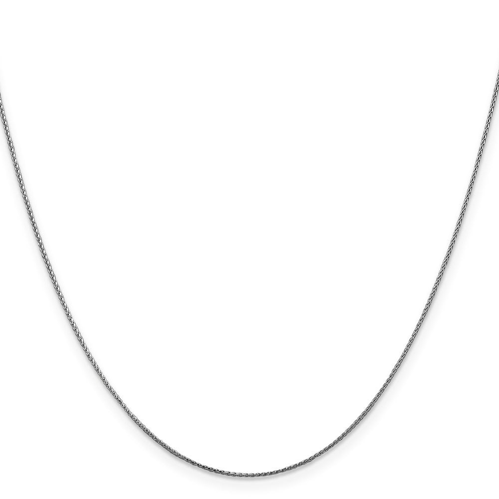 14K White Gold .85mm Diamond-cut Spiga Chain
