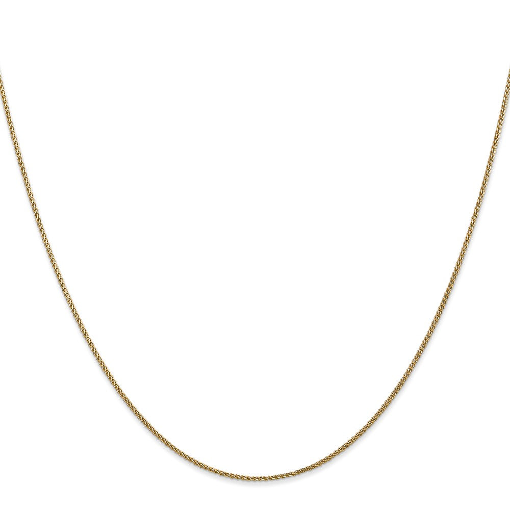 14K 1mm Diamond-cut Spiga Chain