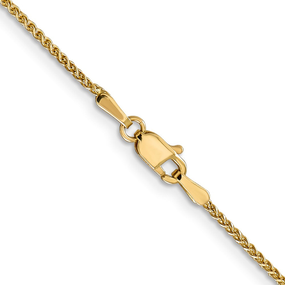 14K 1.25mm Diamond-cut Spiga Chain
