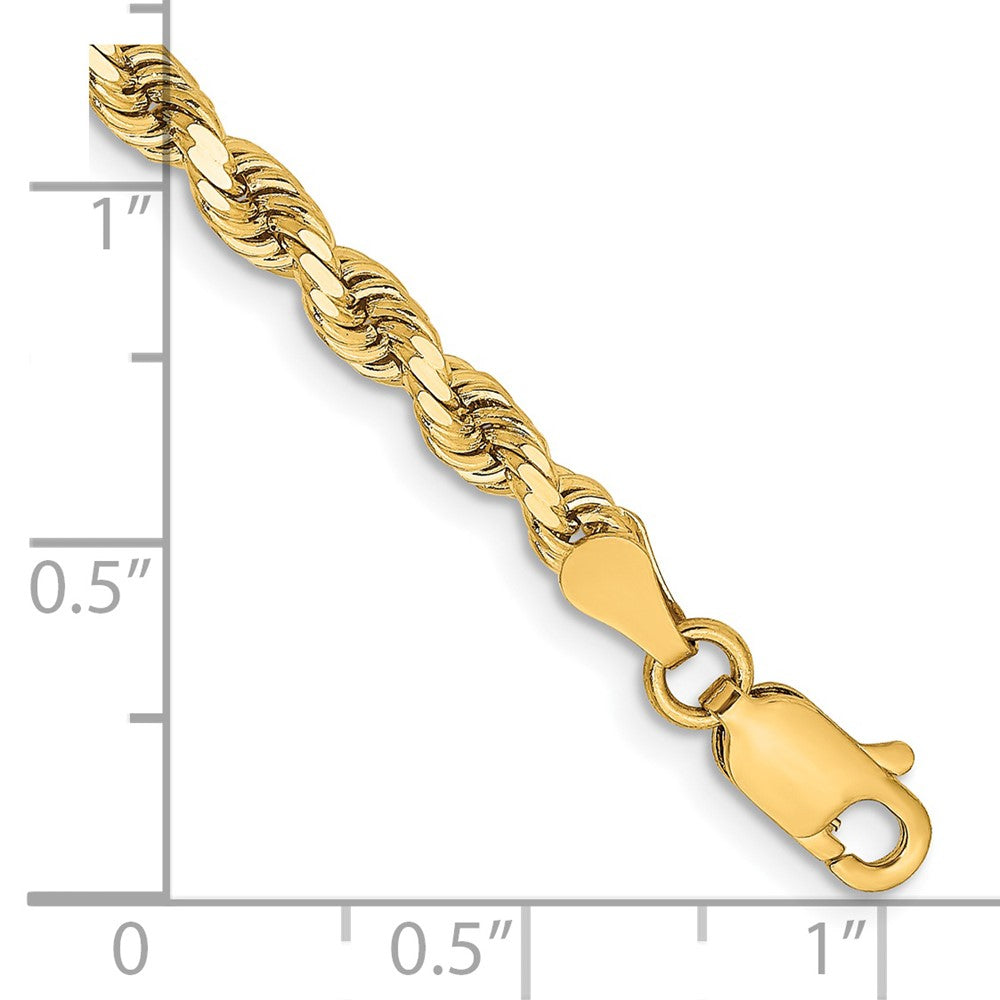 14K 3.25mm Diamond-cut Rope Chain