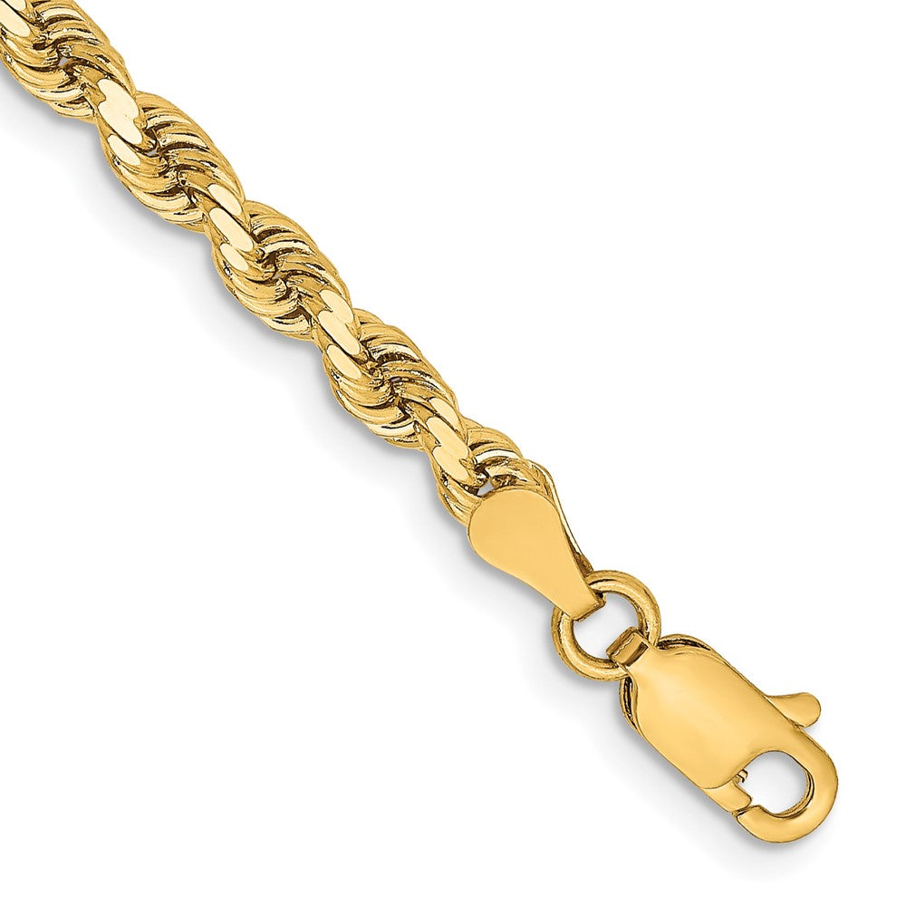 14K 3.25mm Diamond-cut Rope Chain