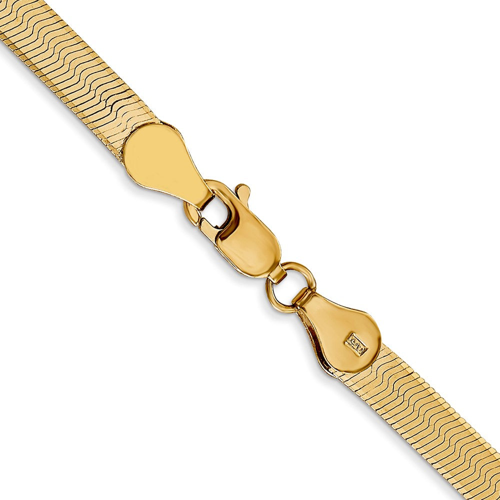 14K 4mm Silky Herringbone Chain