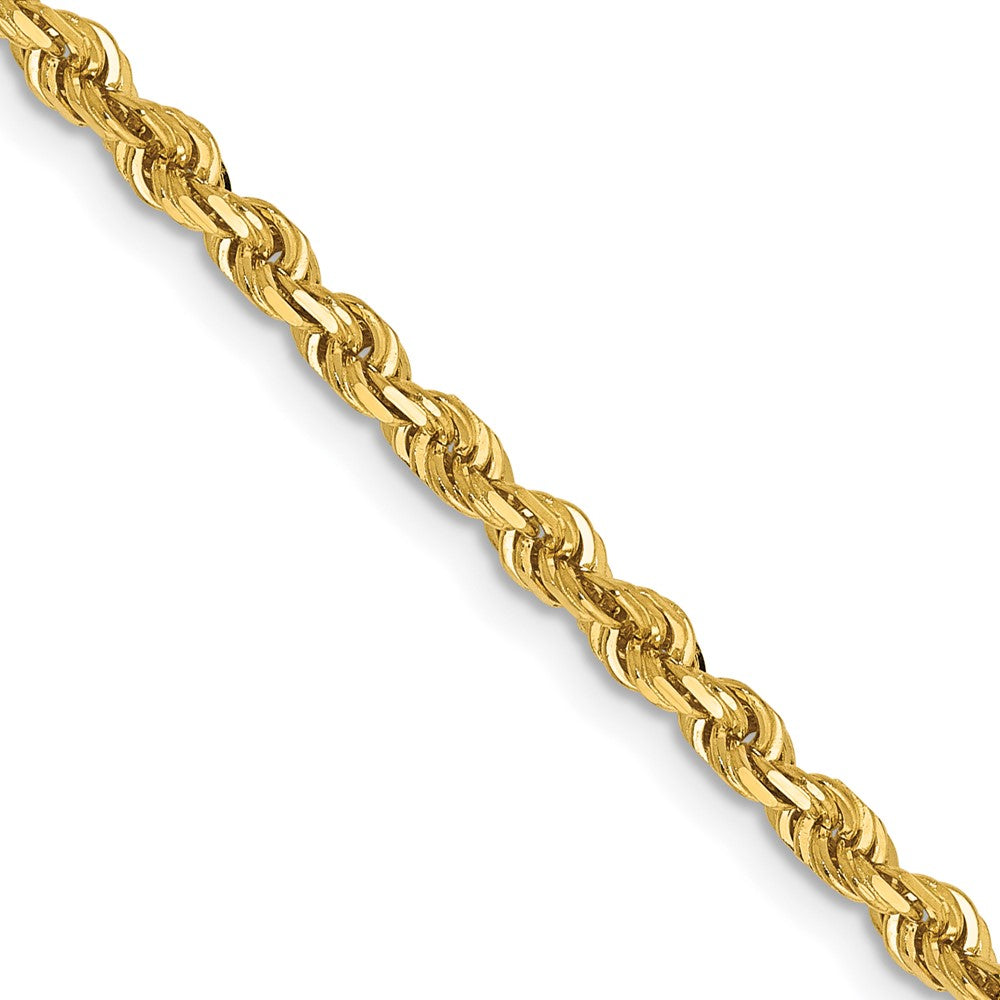 14K 3.0mm Diamond-cut Quadruple Rope Chain