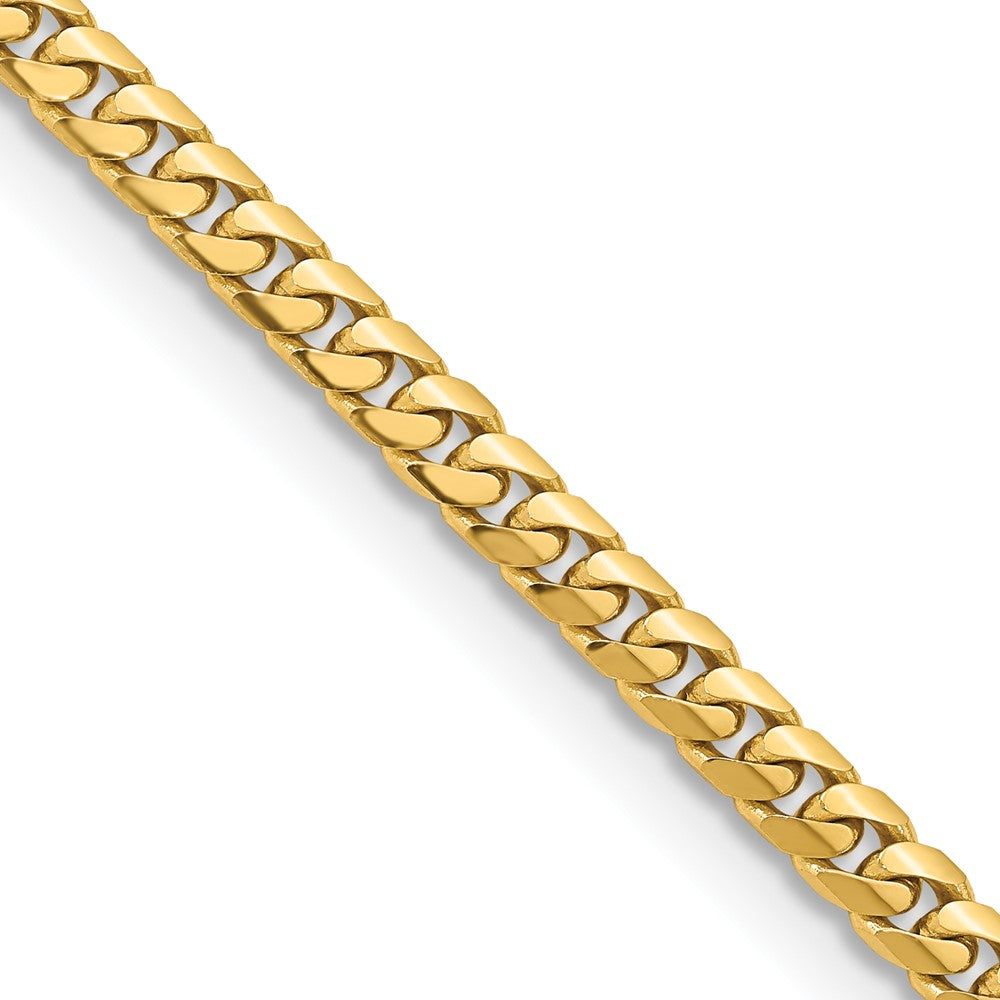 14K 5mm Solid Miami Cuban Chain