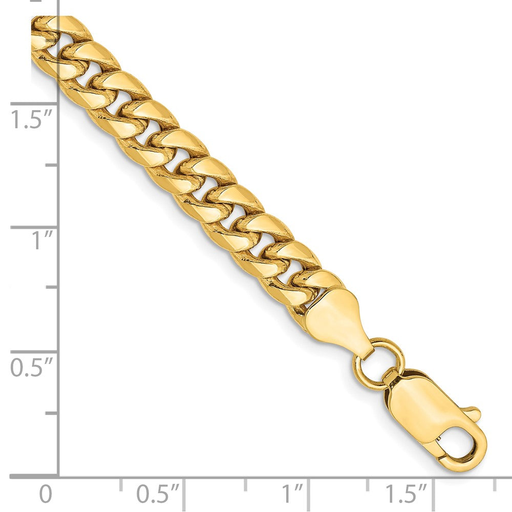 14K 6mm Semi-Solid Miami Cuban Chain