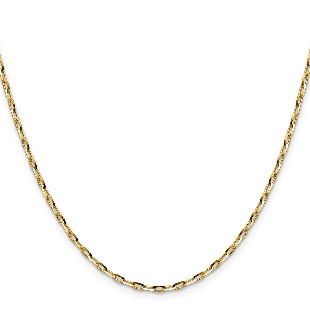 14K 2.3mm Diamond-cut Open Long Link Cable Chain